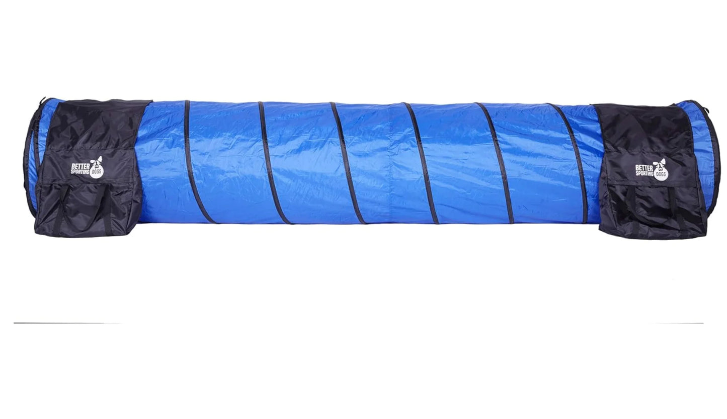 10 Foot Dog Agility Tunnel with Sandbags