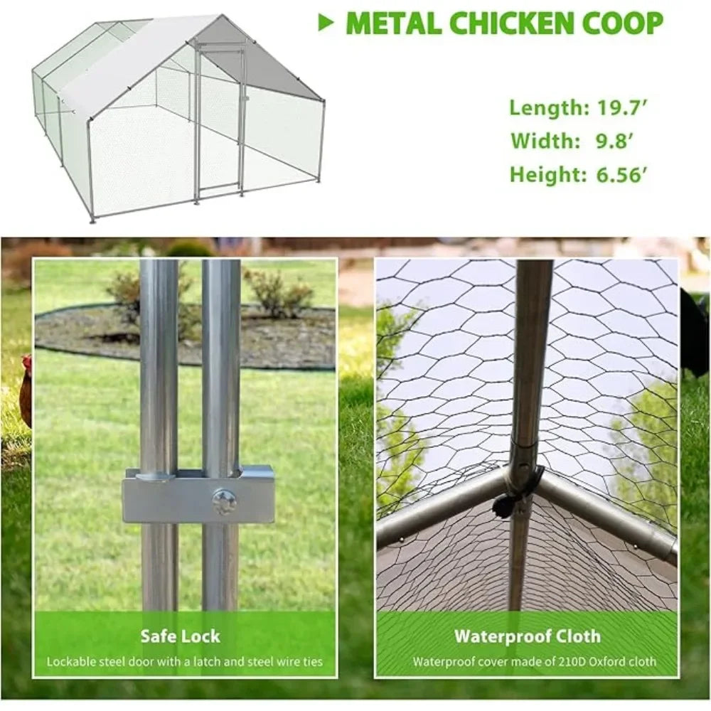 Large Metal Chicken Coop