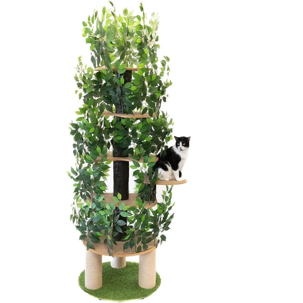 Cat Tree with Leaves Made in USA