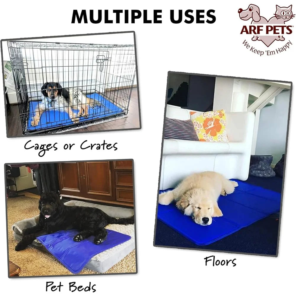 Dog Cooling Mat 35” x 55” Pad for Kennels, Crates & Beds