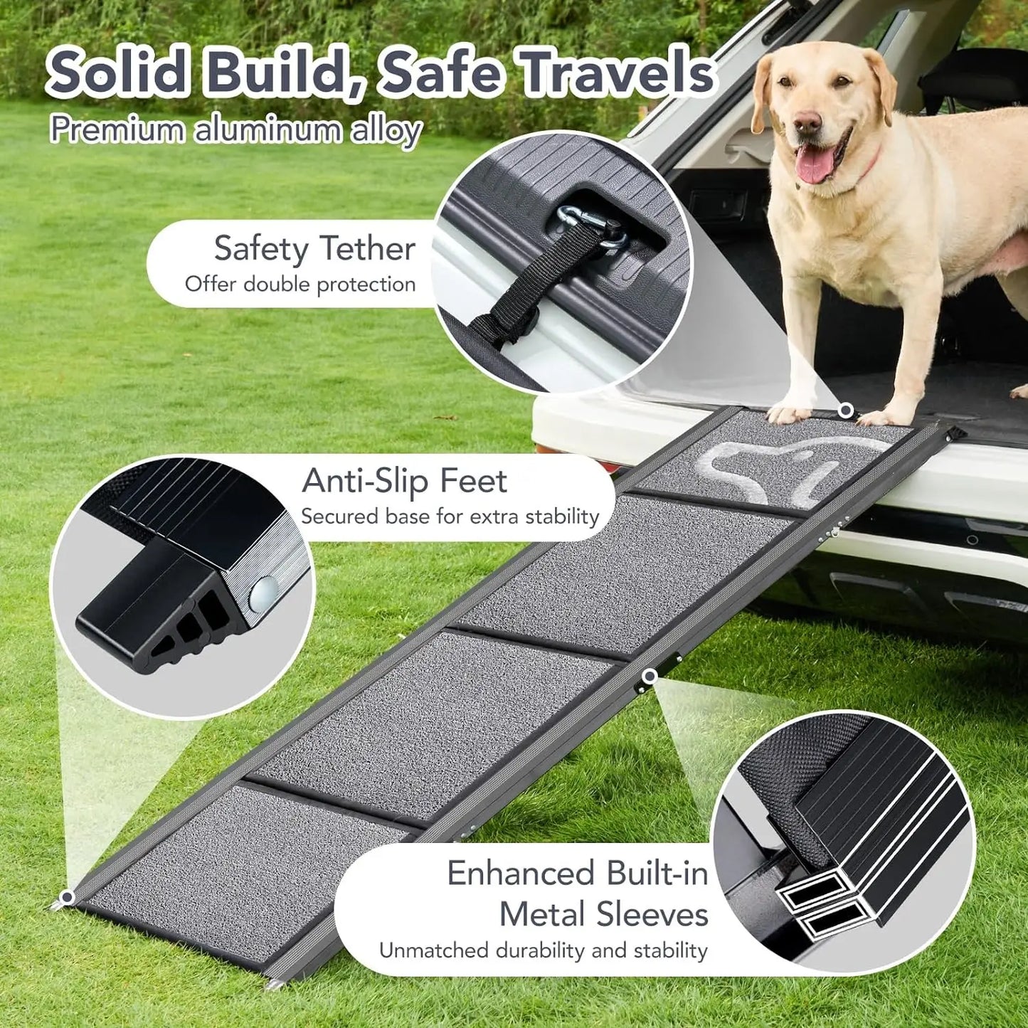 63" Long & 17" Extra Wide Dog Ramp