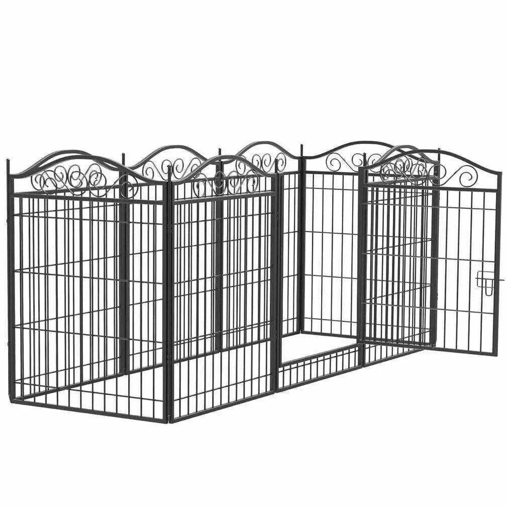 Metal Dog Playpen Foldable 8 Panels