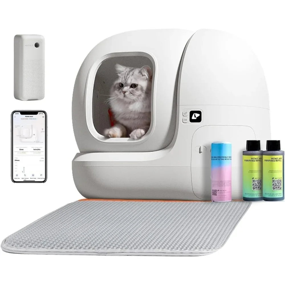 Self Cleaning Cat Litter Box for Multiple Cats Cats