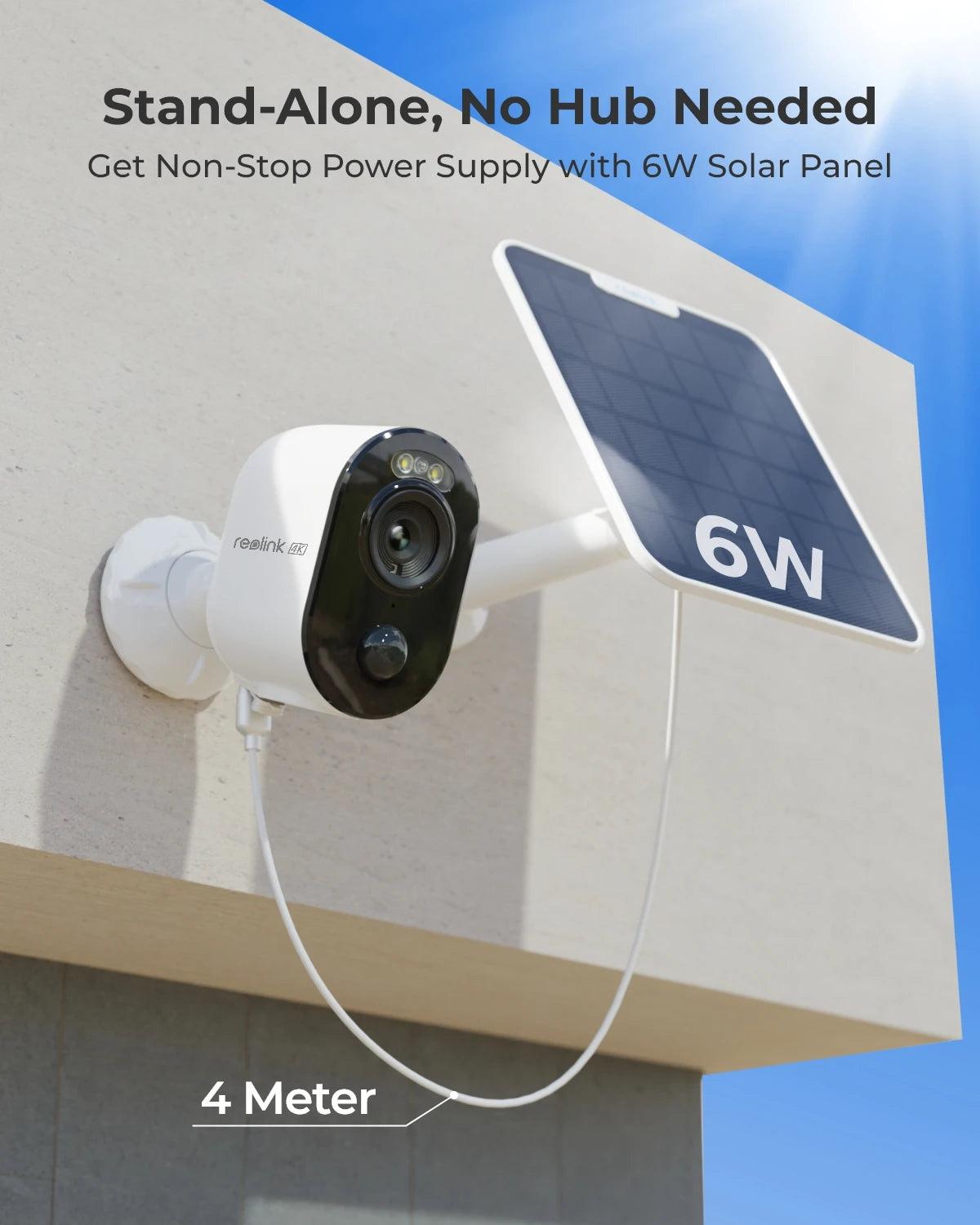 4K Solar Battery Powered Wireless Security Camera