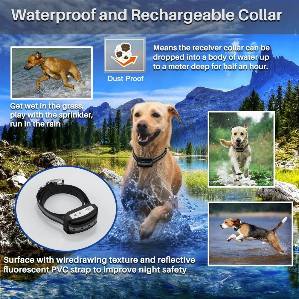 Wireless Dog Collar, Waterproof and Rechargeable Training Collar