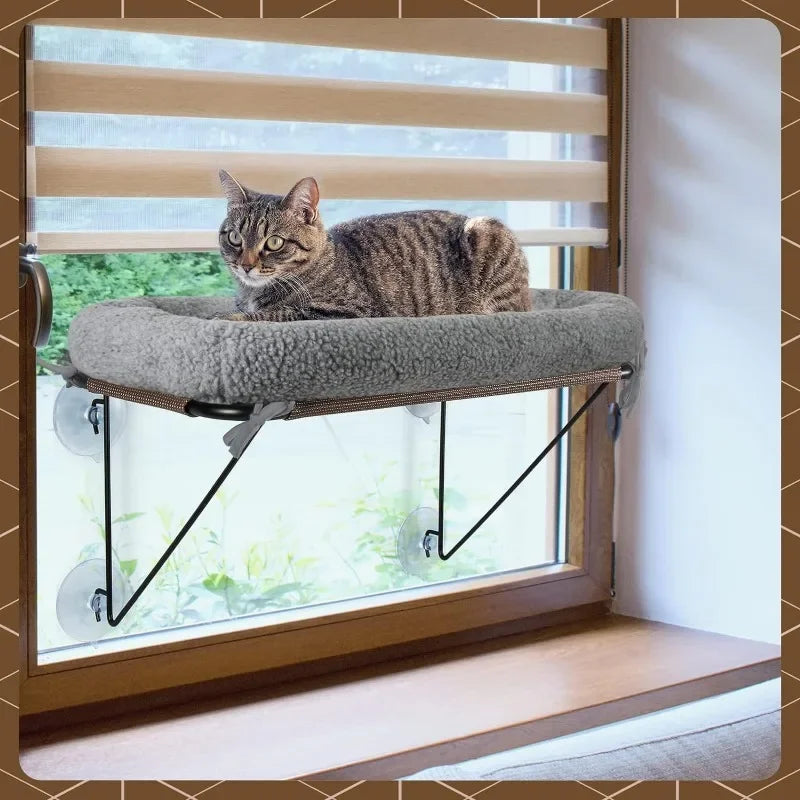 Window Perch with Supported Under Metal