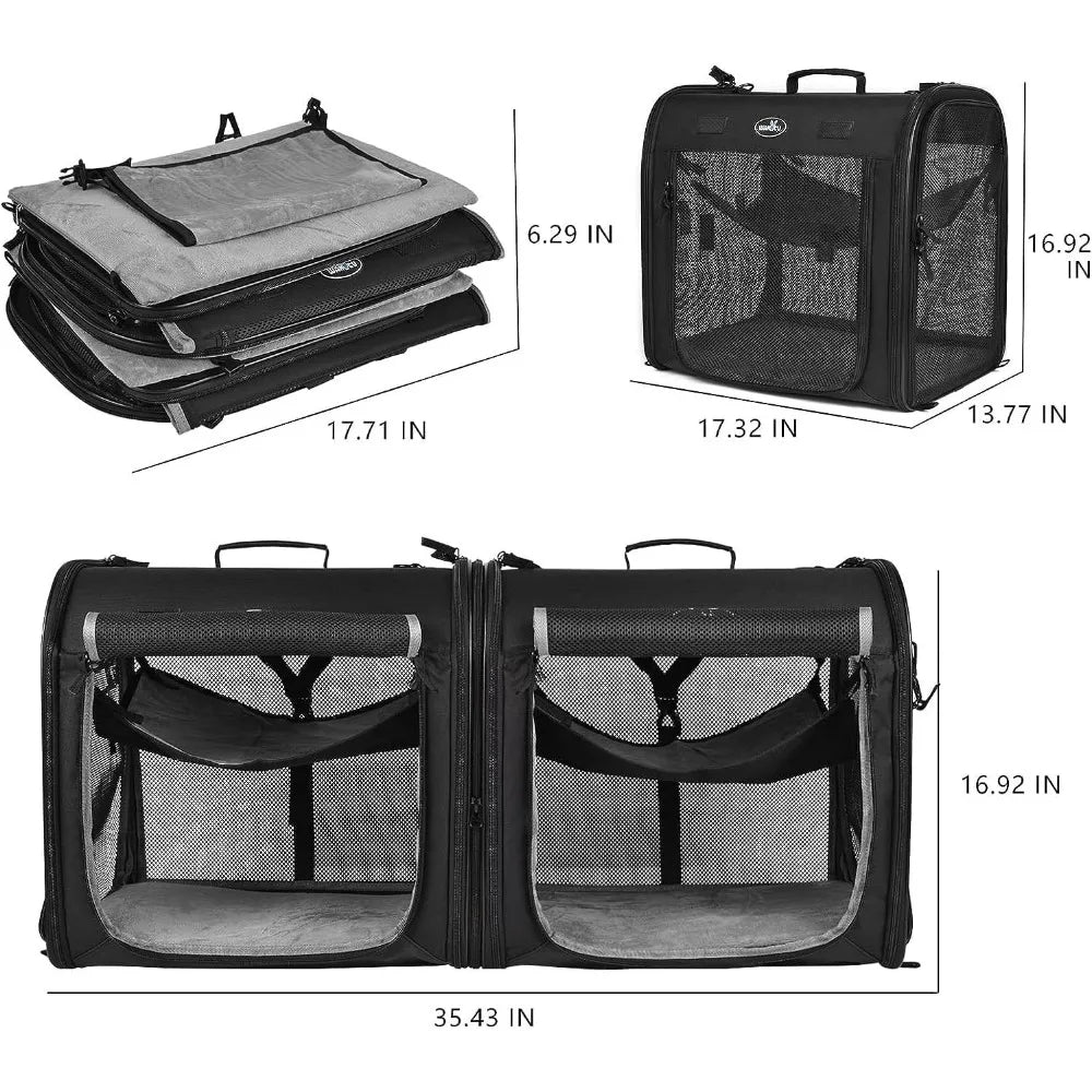 Portable 2-in-1 Pet Carrier