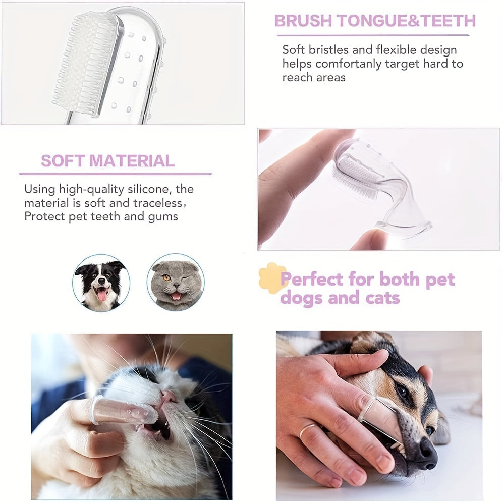 Dog Toothbrush Set, 360-Degree Toothbrush