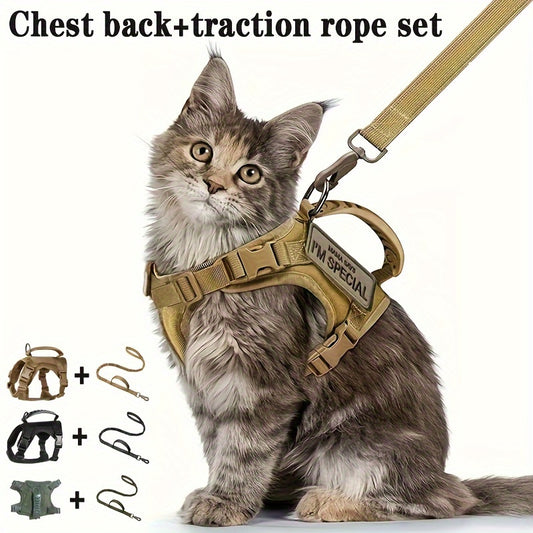 Tactical Cat Harness For Walking