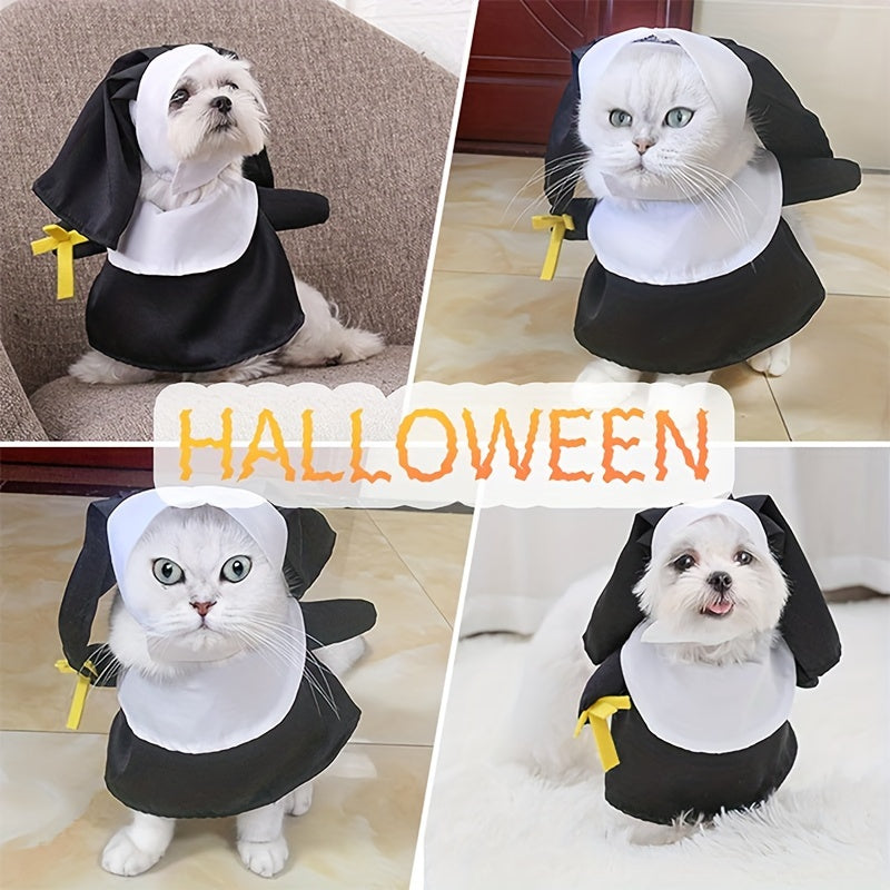 Halloween Nun Costume For Pets