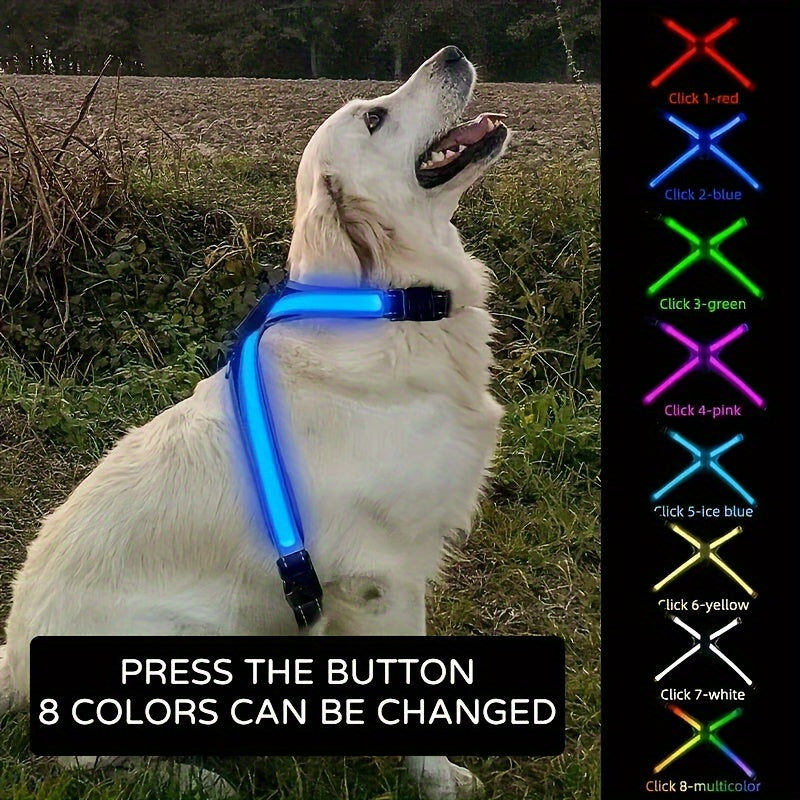 Rechargeable LED Dog Harness